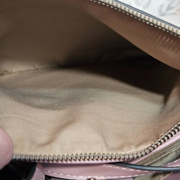 nanette lepore snap women's faux leather exterior pink brown purse crossbody - Picture 13 of 14